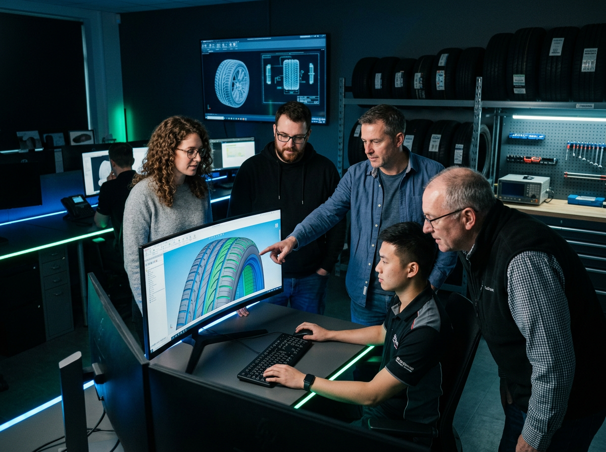 Engineers Reviewing Tread