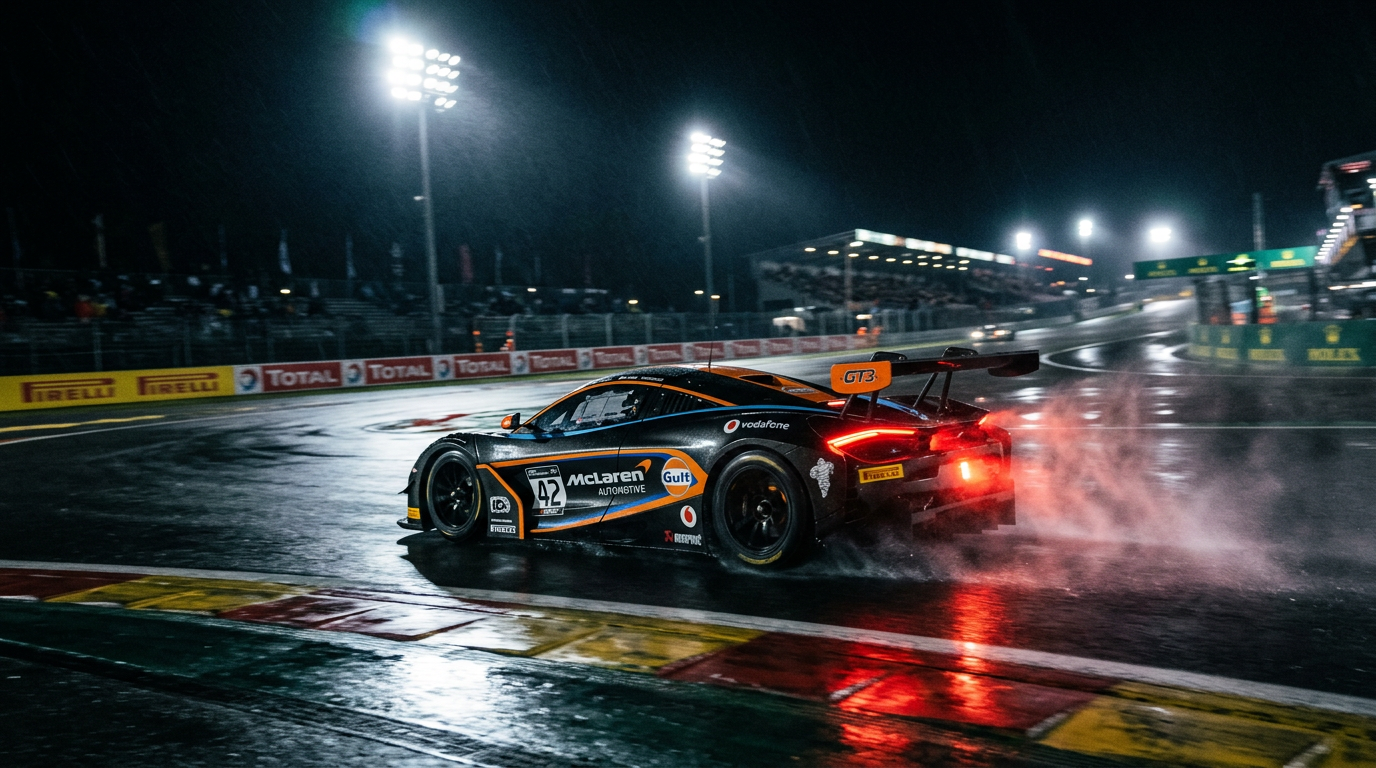 Motorsport GT Race Car Track